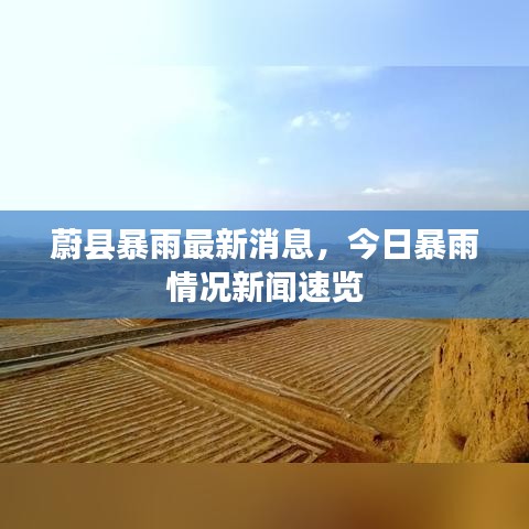 蔚县暴雨最新消息，今日暴雨情况新闻速览