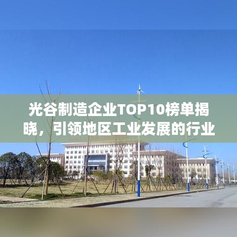 光谷制造企业TOP10榜单揭晓，引领地区工业发展的行业佼佼者