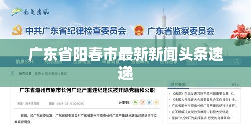 广东省阳春市最新新闻头条速递