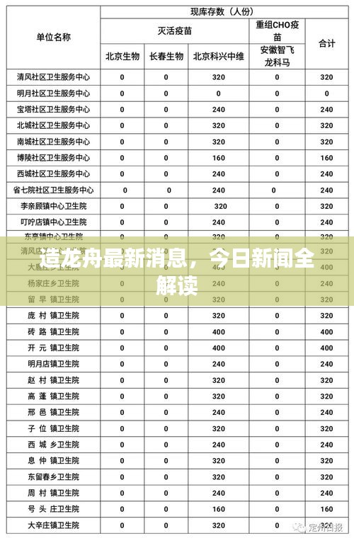 造龙舟最新消息，今日新闻全解读