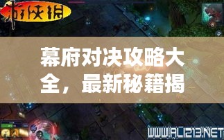 幕府对决攻略大全，最新秘籍揭秘！