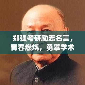 郑强考研励志名言，青春燃烧，勇攀学术巅峰