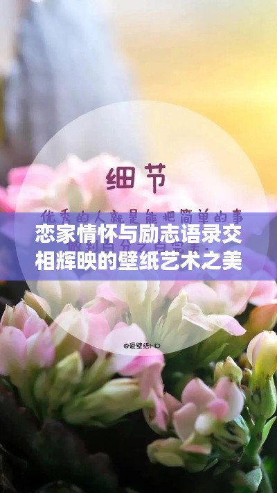 恋家情怀与励志语录交相辉映的壁纸艺术之美