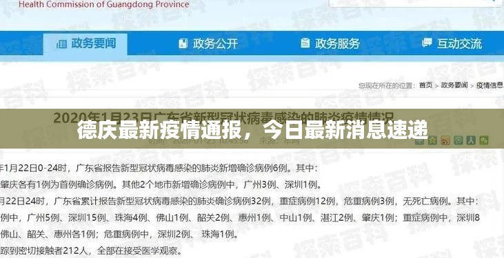 德庆最新疫情通报，今日最新消息速递