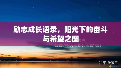 励志成长语录，阳光下的奋斗与希望之图