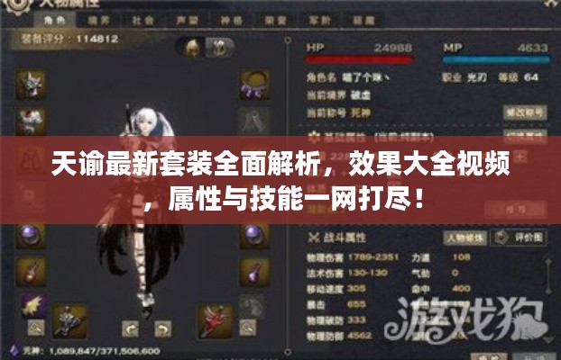 天谕最新套装全面解析，效果大全视频，属性与技能一网打尽！