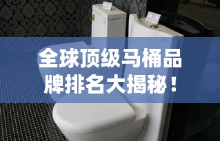全球顶级马桶品牌排名大揭秘！
