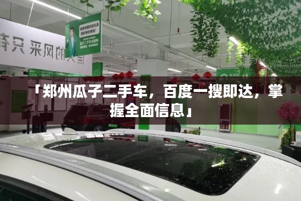 「郑州瓜子二手车，百度一搜即达，掌握全面信息」