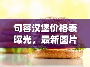 句容汉堡价格表曝光，最新图片一网打尽！