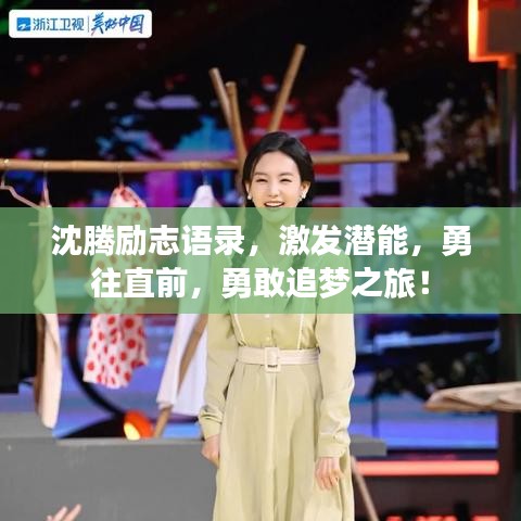 沈腾励志语录，激发潜能，勇往直前，勇敢追梦之旅！