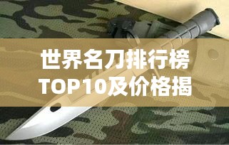 世界名刀排行榜TOP10及价格揭秘