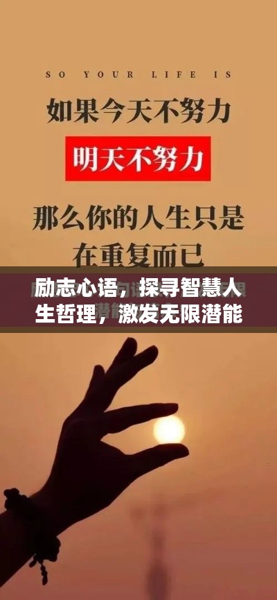 励志心语，探寻智慧人生哲理，激发无限潜能与力量