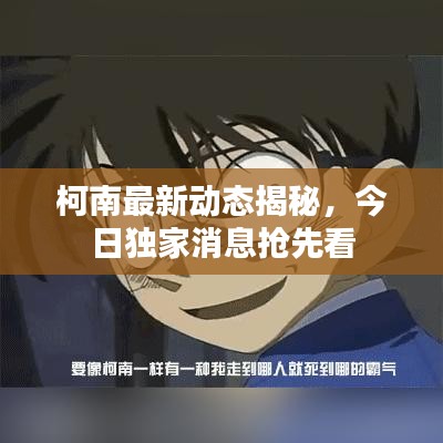 柯南最新动态揭秘，今日独家消息抢先看