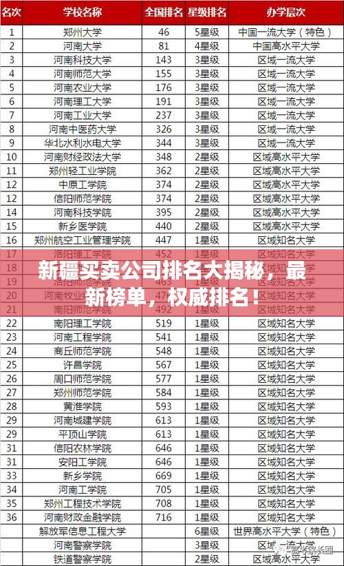 新疆买卖公司排名大揭秘，最新榜单，权威排名！