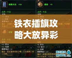 铁衣插旗攻略大放异彩，最新攻略揭秘！