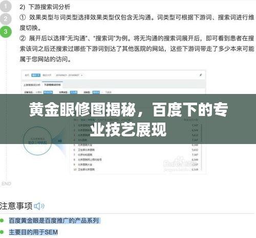 黄金眼修图揭秘，百度下的专业技艺展现