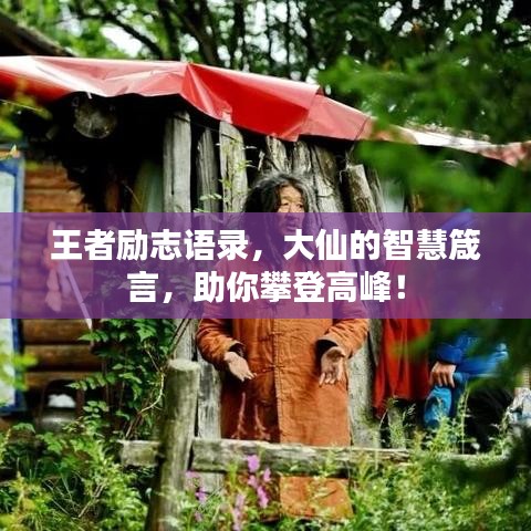 王者励志语录，大仙的智慧箴言，助你攀登高峰！