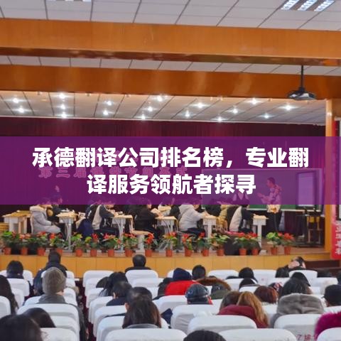 承德翻译公司排名榜，专业翻译服务领航者探寻